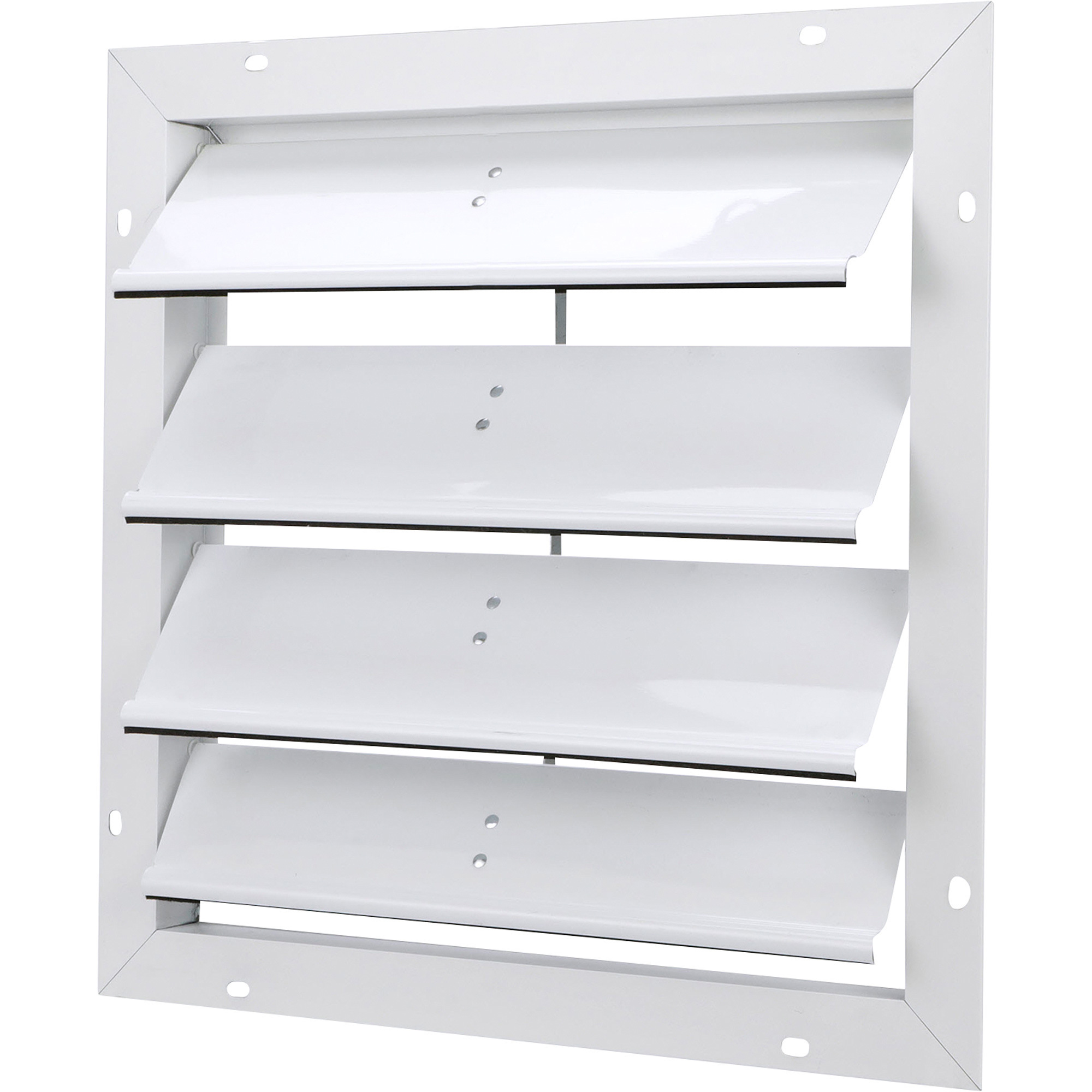 TPI Aluminum Damper - 5in. x 20in., Adjustable, White, Model# GV4052BG